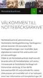 Mobile Screenshot of nottebacksarkivet.se